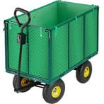 tectake Bolderwagen Transportkar XL max. 544kg - groen, Tuin en Terras, Verzenden, Nieuw