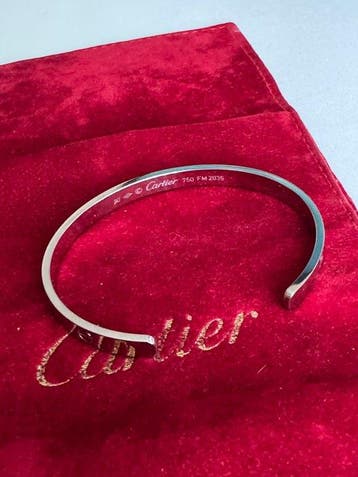 Cartier - Bracelet - 18 carats Or blanc - J’adore les joncs, Handtassen en Accessoires