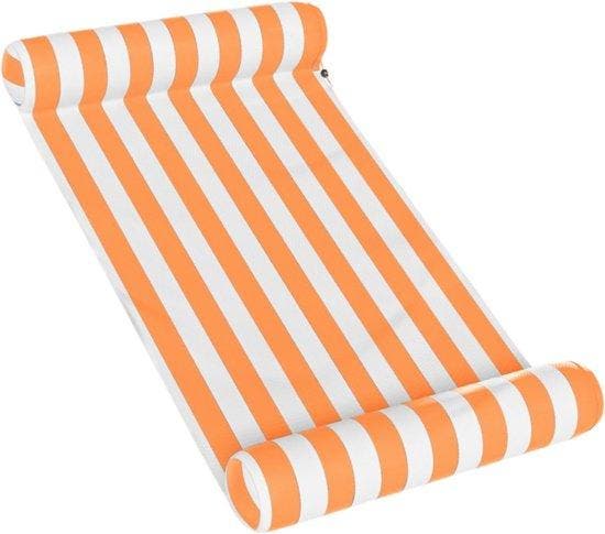 2dekans | Travelly Luxe Waterhangmat Zwembad – Oranje –, Jardin & Terrasse, Piscines, Enlèvement ou Envoi