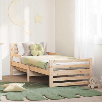 vidaXL Bedframe met hoofdeinde Bruin 80 x 200 cm Bewerkt, Verzenden, Nieuw