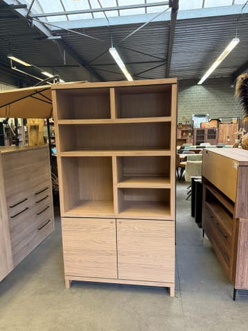 Levanzo boekenkast, blond oak, Huis en Inrichting, Nieuw, Overige materialen