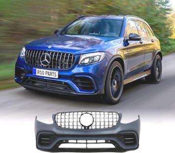 PARE-CHOCS FRONTAL MERCEDES GLC SUV X253 15-19 LOOK AMG PDC, Verzenden
