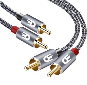 2dekans | Drivv. Premium Tulp Stereo Audio Kabel - 2RCA naar, Ophalen of Verzenden