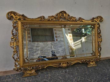 Wandspiegel - Hout, Glas