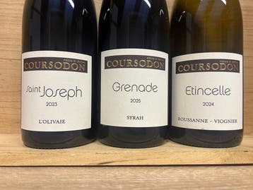 2023 Coursodon : Saint-Joseph LOlivaie, Grenade Syrah,, Verzamelen, Nieuw