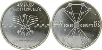 20 Euro 2018 D Nebengebiete Ernst O Fischer mit 14 statt..., Verzenden