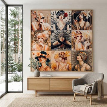 AA172 - Decoratieve stof Art Deco - Gatsby-stijl - 9