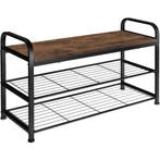 tectake Schoenenrek Southampton 91x36x55cm - Industrieel hou, Verzenden