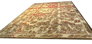 Aubusson - Vloerkleed - 370 cm - 270 cm - Aubusson tapijt