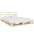 vidaXL Bedframe pallet massief grenenhout 160x200 cm, Verzenden, Nieuw