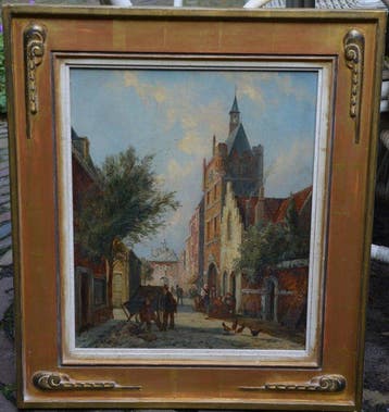 William Raymond Dommersen (1850-1927) - Stadsgezicht, Antiquités & Art