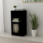 vidaXL Boekenkast 40x24x75 cm bewerkt hout zwart, Verzenden, Nieuw