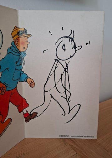Tintin - Grand PLV 4 volets Tintin et LAlph-Art - 1 Album -, Nieuw