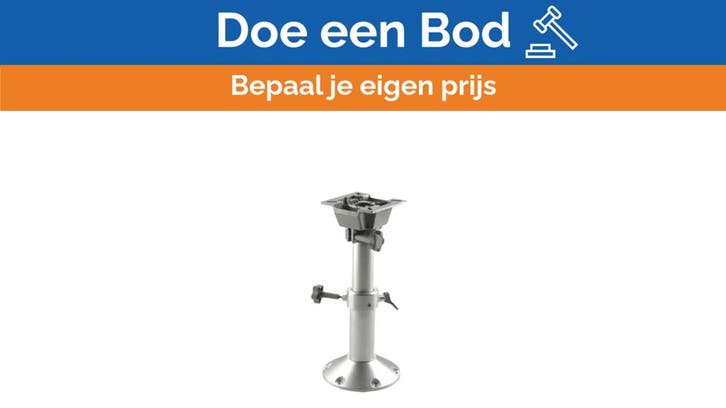 Bieden: Vetus adjustable aluminium pilot seat support 35 -, Watersport en Boten, Bootonderdelen, Ophalen of Verzenden