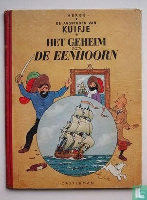 Kuifje - Het geheim van de Eenhoorn - 1954, Eén stripboek, Verzenden, Gelezen, Remi, Georges.