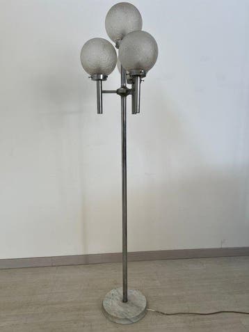 Staande lamp - Metaal, Glas