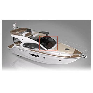 Bieden: Sessa Marine Fly40 front window black mesh sun cove, Watersport en Boten, Ophalen of Verzenden, Nieuw
