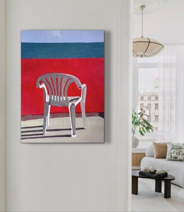klone alone (XX) - En salle d’attente, Antiek en Kunst, Kunst | Schilderijen | Modern