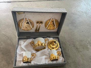 Tognana - Koffieservies - Porselein, Verguld - Koffieset