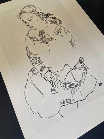 Egon Schiele (1890-1918), after - Mädchenbildnis