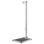 vidaXL Buitendouche met grijze basis 220 cm roestvrij staal, Verzenden, Nieuw