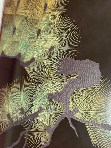 Urushigei Yonenaga - Genko - Doos - Hout, lak, bladgoud,