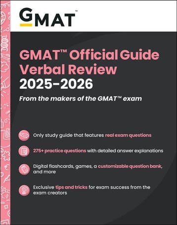 GMAT Official Guide Verbal Review 2025-2026 9781394333882, Verzenden, Gmac