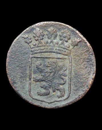 Nederlands-Indië. 1/2 Duit VOC Holland 1752, 1754 Ref:, Postzegels en Munten