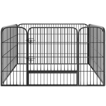 tectake Puppyren rechthoekig - grijs, Animaux & Accessoires, Maisons pour chiens, Verzenden