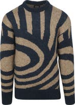 Scotch and Soda Sweater Waves Navy maat Maat 52/54 (L) Heren, Vêtements | Hommes, Verzenden