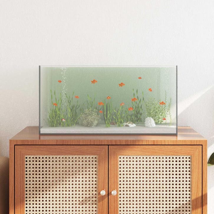 vidaXL Aquarium met opslag Doorzichtig 60 x 30 x 30 cm Glas, Dieren en Toebehoren, Vissen | Aquaria en Toebehoren, Nieuw, Verzenden