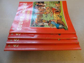 Suske en Wiske VK 142 + 143 + 144 + 145 + stickers - 4 x, Boeken, Nieuw