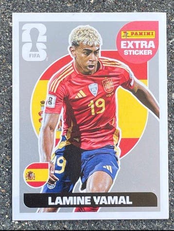 2026 Panini World Cup Lamine Yamal Sticker - Excellent (EX)