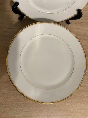 UML, Limoges - Service à dessert (6) - Porcelaine - assiette