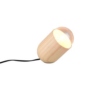 Trio NARA tafellamp | E27 Fitting | houtkleur | 14 x 10 cm |, Verzenden, Nieuw