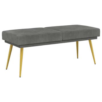 vidaXL Dubbel-laags bank Donkergrijs 120 x 45 x 46 cm, Verzenden