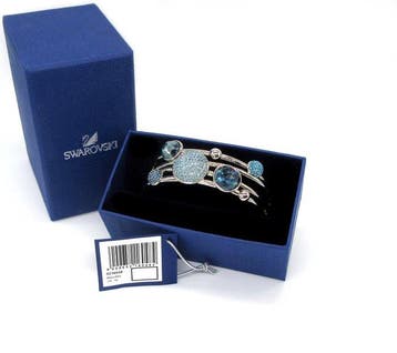Swarovski - FUN – Blauwe kristallen, Pointiage-techniek,