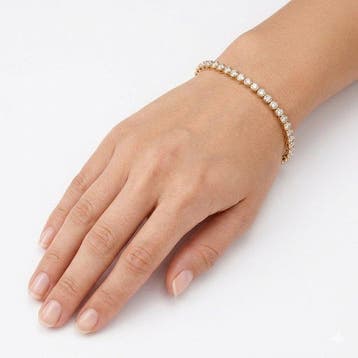 Bracelet de tennis - 14 carats Or jaune - 2.47ct. tw.