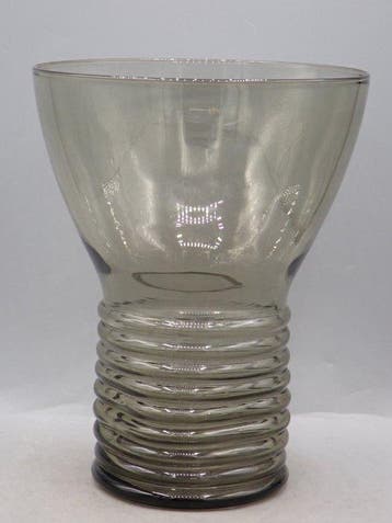 Glasfabriek Leerdam - A.D. Copier - Vaas - Glas - Ribbelvaas, Antiek en Kunst