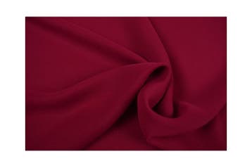 15 meter chiffon stof - wijnrood, Verzenden, 120 cm of meer, Polyester, Rood