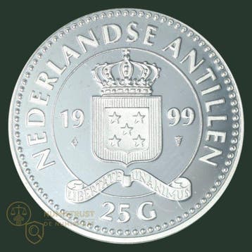 Nederlandse Antillen. 25 Gulden 1999 (the discovery of