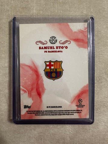Topps Topps Legends Samuel Etoo 07/10 Carte dédicacée,, Collections