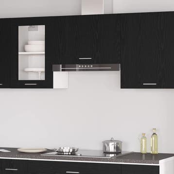 vidaXL Hangkast Lyon Zwart Eiken 60 x 31 x 40 cm Bewerkt, Verzenden, Nieuw