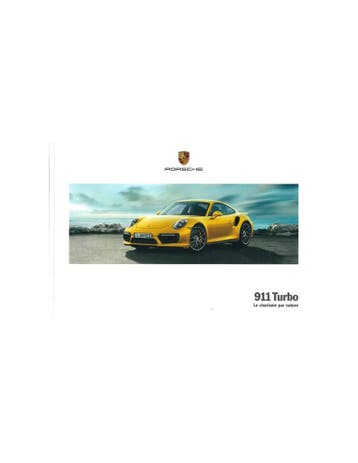2018 PORSCHE 911 TURBO HARDCOVER BROCHURE FRANS, Nieuw