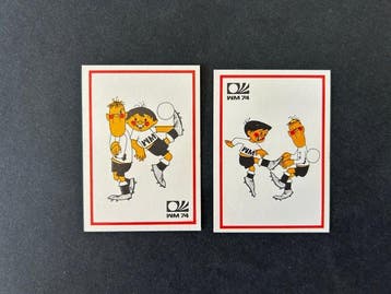1974 Panini World Cup Munchen 74 Badge - 4 Sticker - Presque, Nieuw