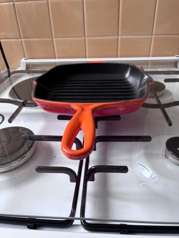Le Creuset - Poêle - Gril carré - Fer, Émail