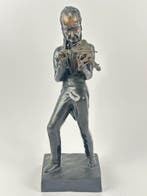 Figuur - Violinist - Brons