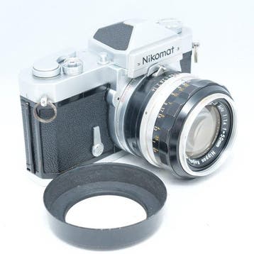 Nikon Nikomat + Nikkor-S Auto 50mm F1.4 + Hood Analoge, Audio, Tv en Foto, Nieuw