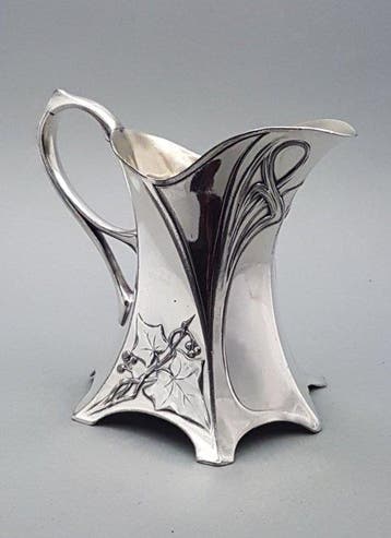 WMF / Geislingen - Pot à lait - Art nouveau, métal argenté