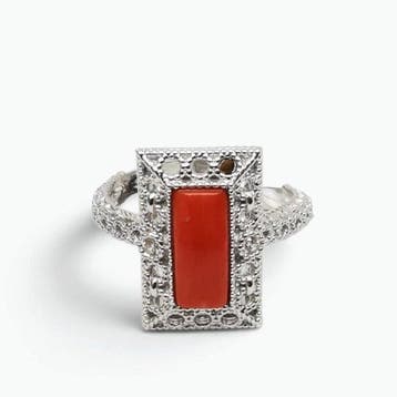 Koraal - Argento 925 - Ring - Italiaans handwerk